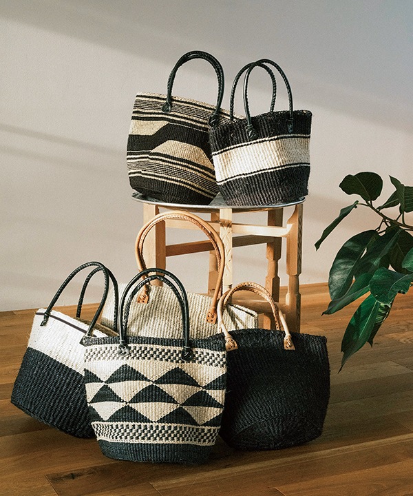 ファインウイーブモノトーン サイザル ショルダーバッグ（柄アソート） KENB-165