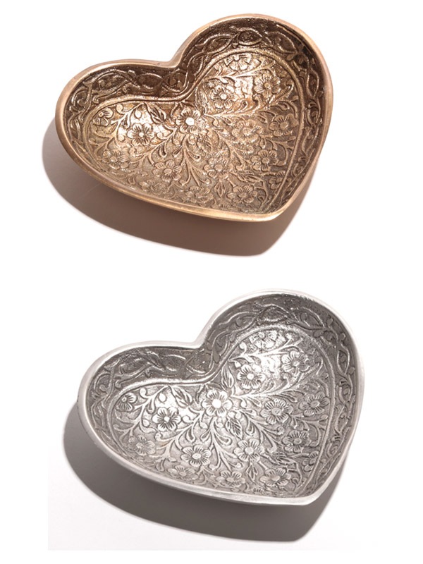 ブラスハートプレート(2カラー)　M31-1898