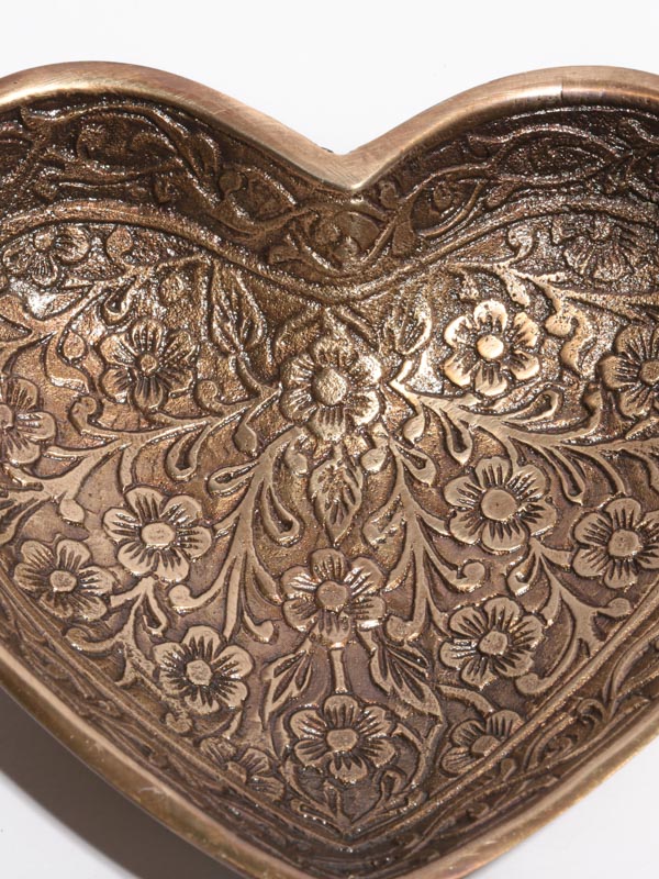 ブラスハートプレート(2カラー)　M31-1898