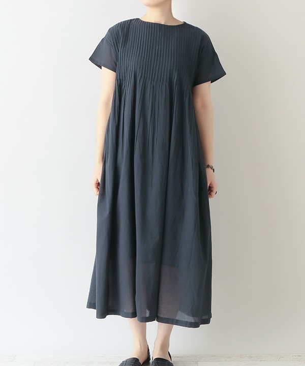 ピンタックコットンワンピース 25S085
