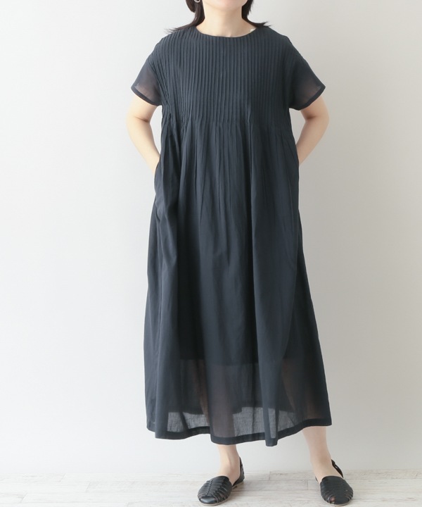 ピンタックコットンワンピース 25S085