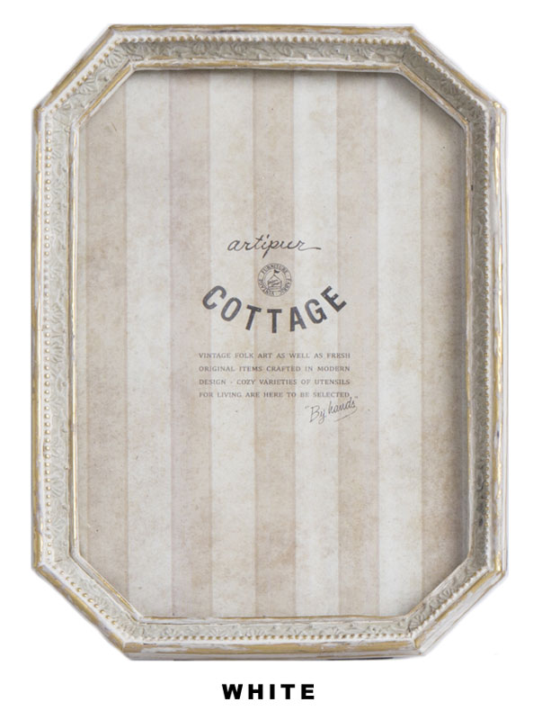 八角 フォトフレームL 14.5×19.5cm （2カラー） M45-0733