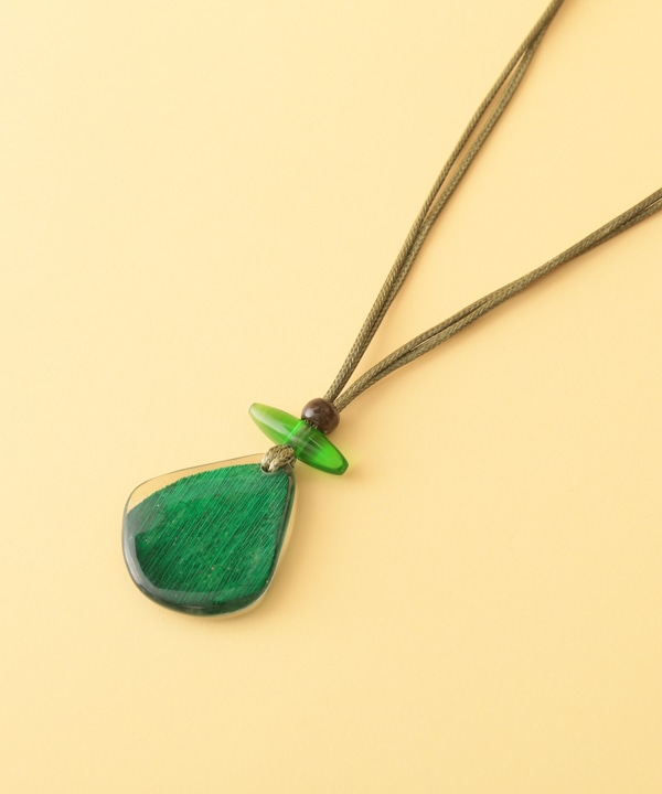 レジン グリーントップネックレス A25WPN019GN