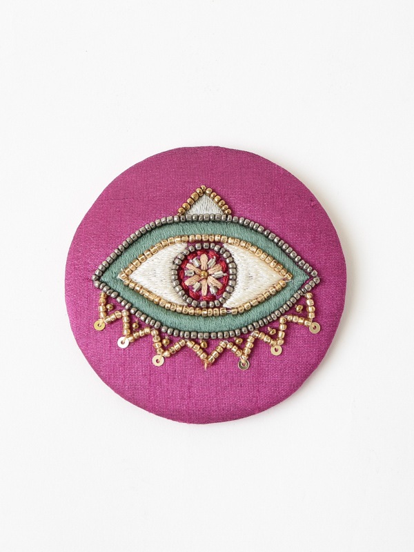 イーブルアイビーズ刺繍 ハンドミラー（4カラー） M42-2049