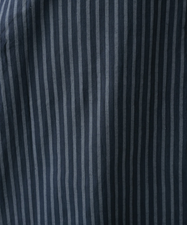 しなやかストライプ・カディタック・ブラウス 25W414