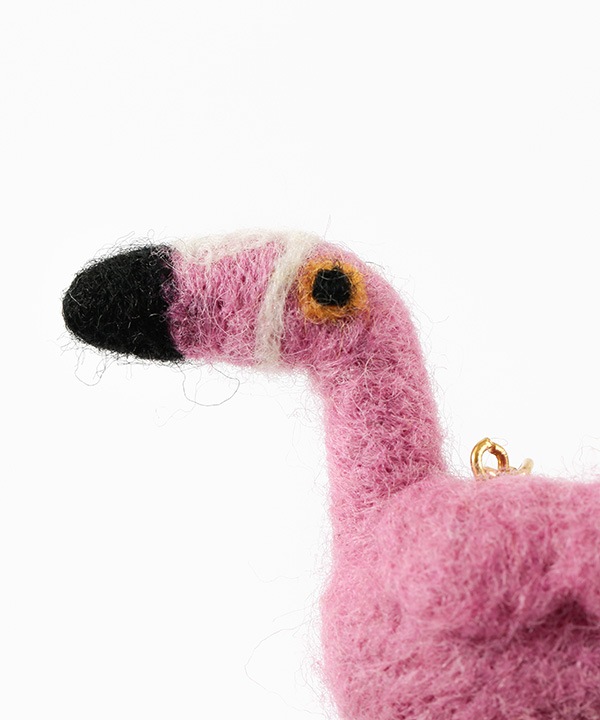 フェルトキーホルダー フラミンゴ M16-2842