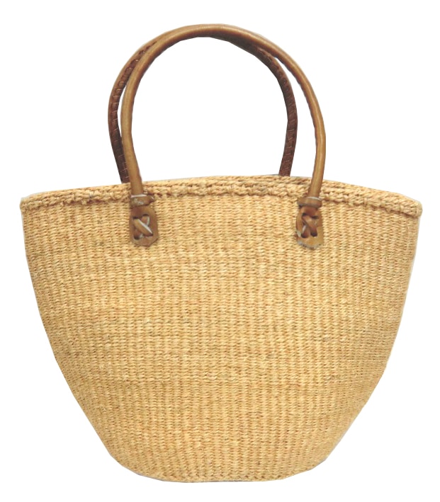 無地サイザルバッグ Mサイズ （8カラー） KENB-002