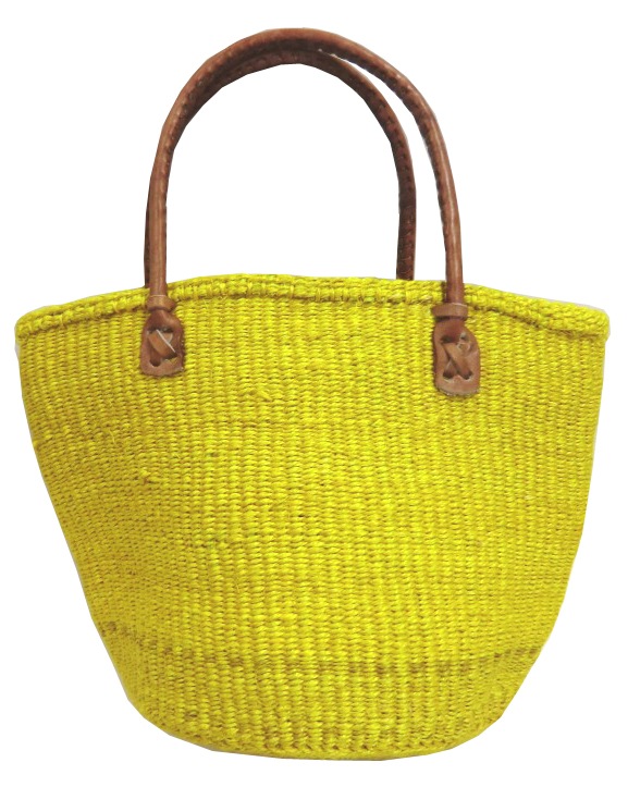 無地サイザルバッグ Mサイズ （8カラー） KENB-002