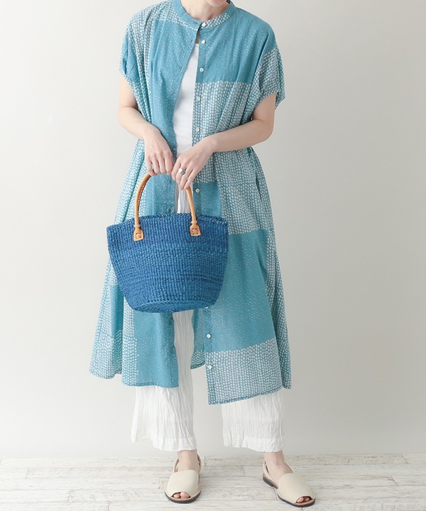 無地サイザルバッグ Mサイズ （8カラー） KENB-002