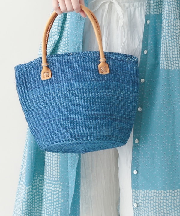 無地サイザルバッグ Mサイズ （8カラー） KENB-002