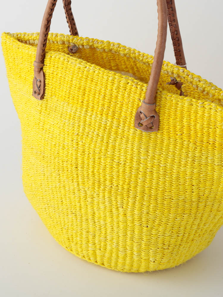 無地サイザルバッグ Mサイズ （8カラー） KENB-002