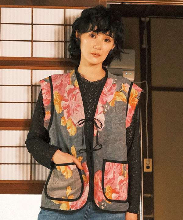 たぴこ様専用 ラリーキルトのかけら集めて ゆったり楽ちん ベスト