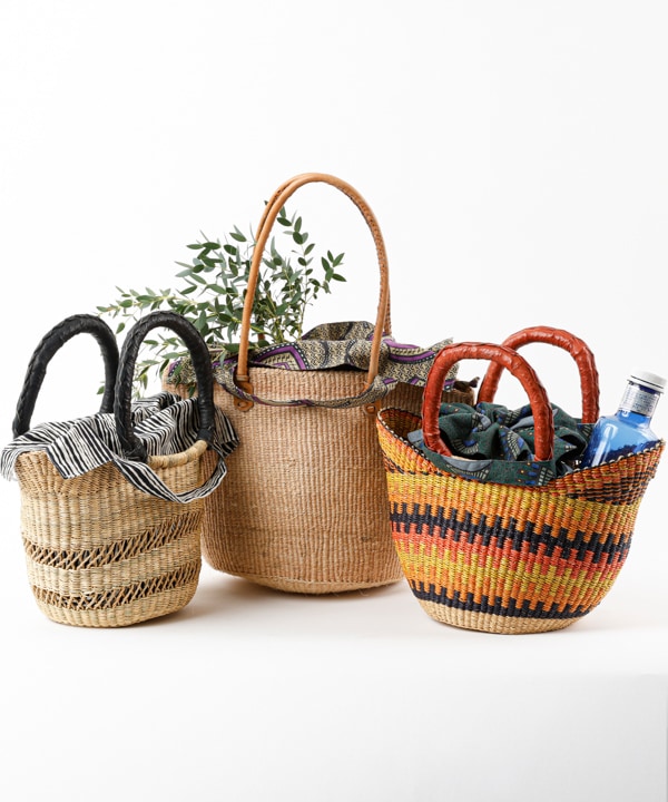 無地サイザルバッグ Lサイズ（7カラー） KENB-001