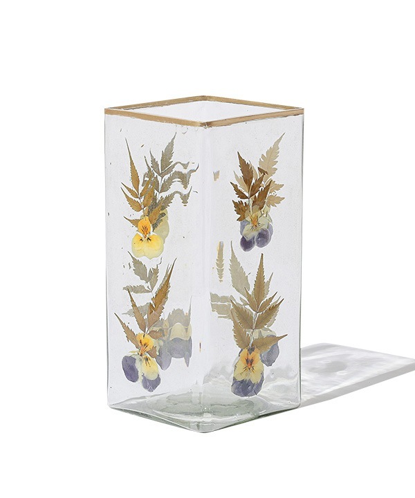 プレスフラワー スクエアガラスベース M17-2567