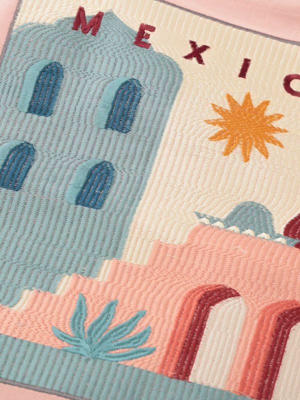 ワールドトリップ刺繍トートバッグ（3カラー） M26-2170