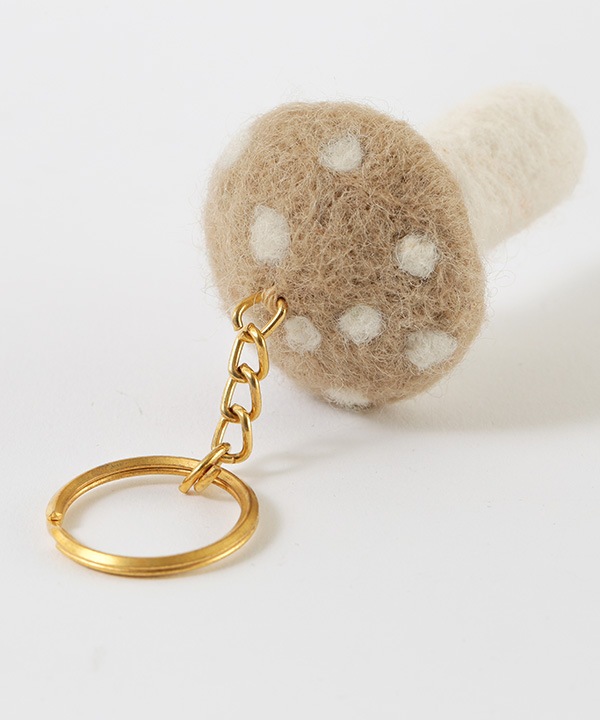 フェルトキーホルダー キノコ M16-2845