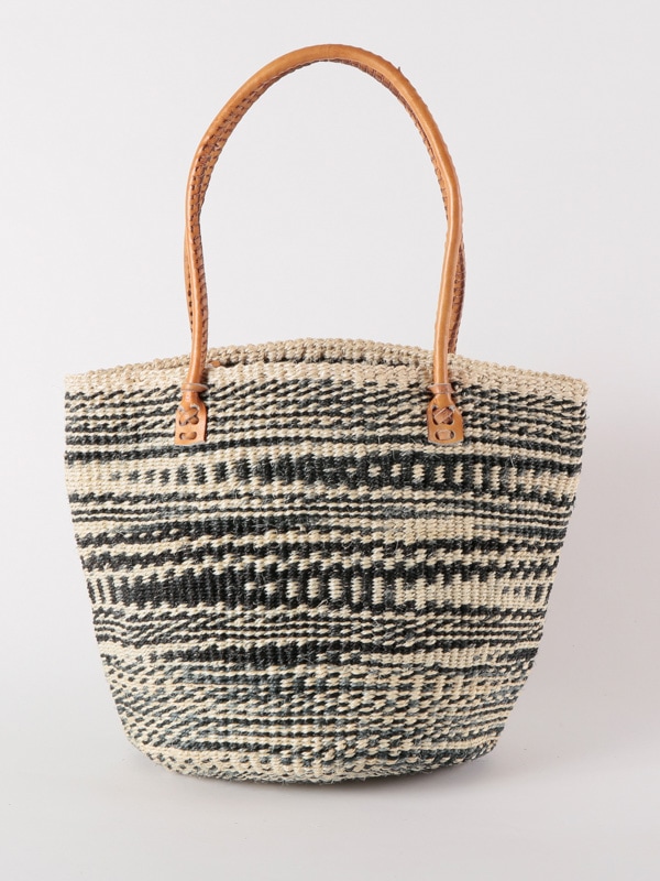 ボーダーサイザルバッグ Lサイズ(色柄アソート) KENB-004