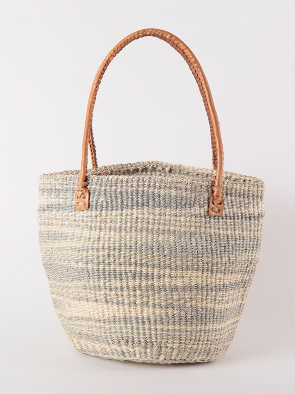 ボーダーサイザルバッグ Lサイズ(色柄アソート) KENB-004