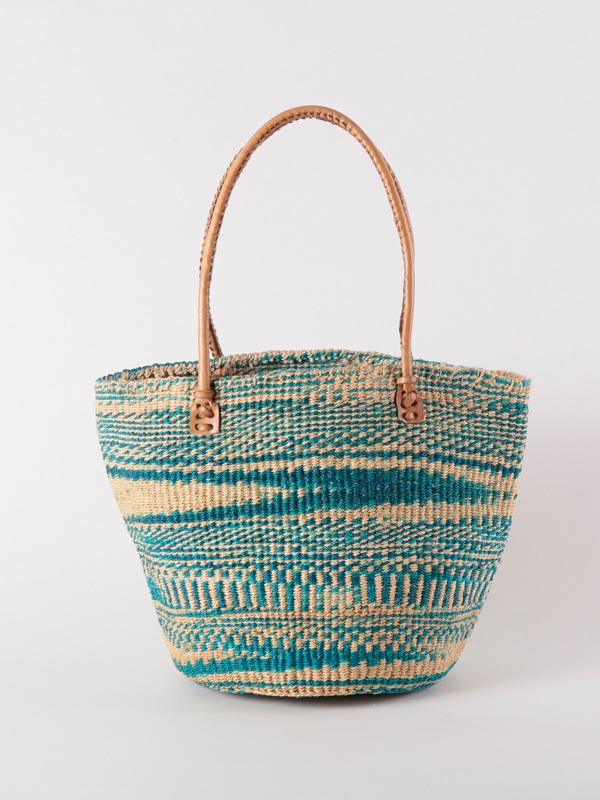 ボーダーサイザルバッグ Lサイズ(色柄アソート) KENB-004