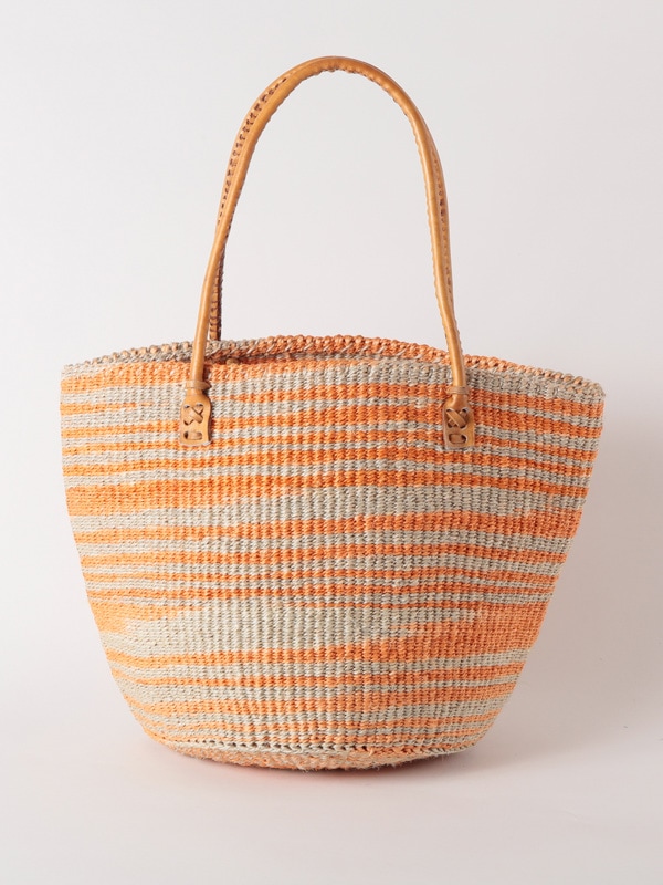 ボーダーサイザルバッグ Lサイズ(色柄アソート) KENB-004