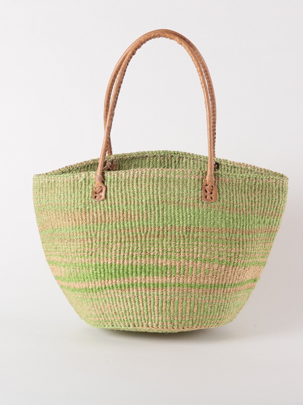 ボーダーサイザルバッグ Lサイズ(色柄アソート) KENB-004