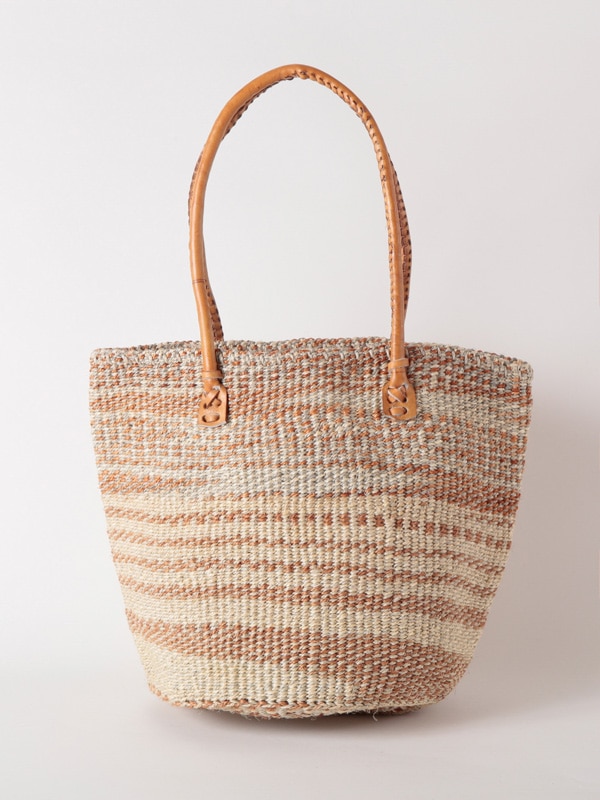 ボーダーサイザルバッグ Lサイズ(色柄アソート) KENB-004