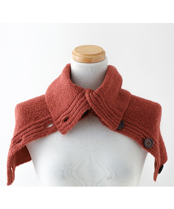 ウール混 フワフワカノコニット釦付キスヌード B25W037