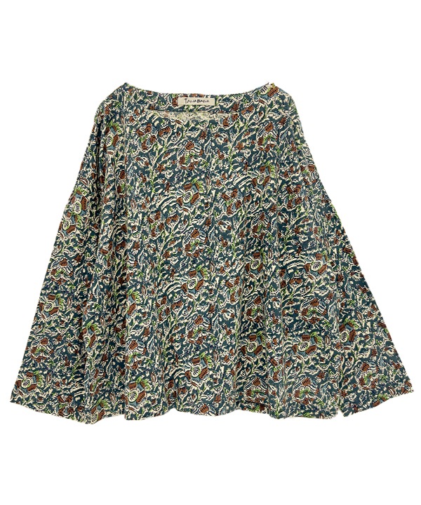 カラムカリ・プリントジャージラフ・ブラウス 25W420