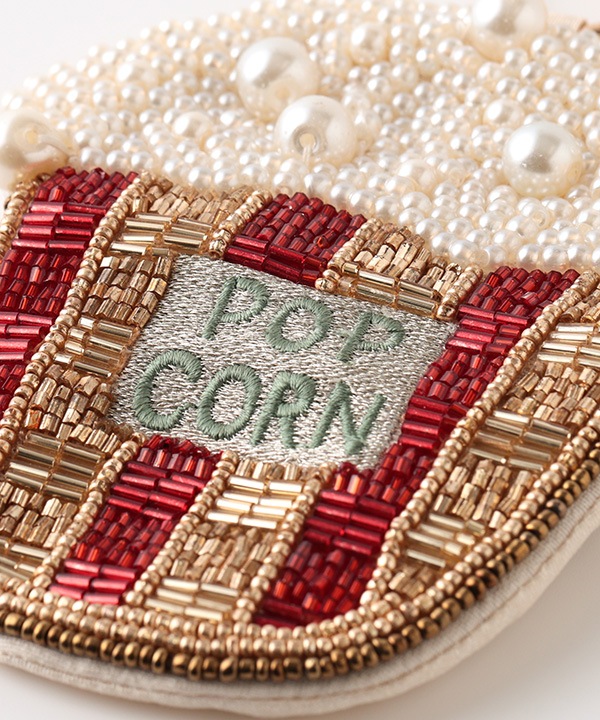 パーティー刺繍 キーポーチ 12×13cm M42-2492