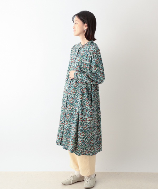 カラムカリ・プリントジャージシャツワンピース 25W422