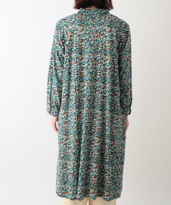 カラムカリ・プリントジャージシャツワンピース 25W422