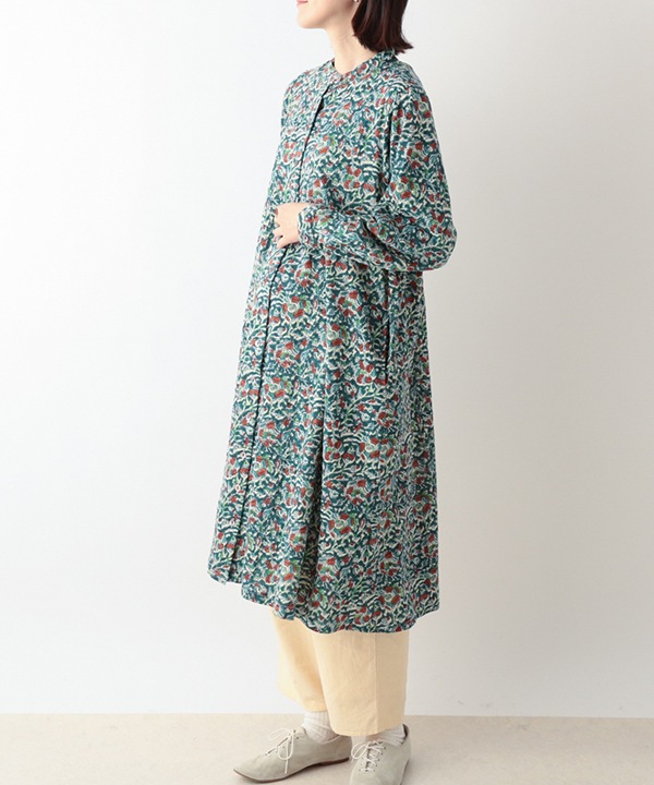 カラムカリ・プリントジャージシャツワンピース 25W422