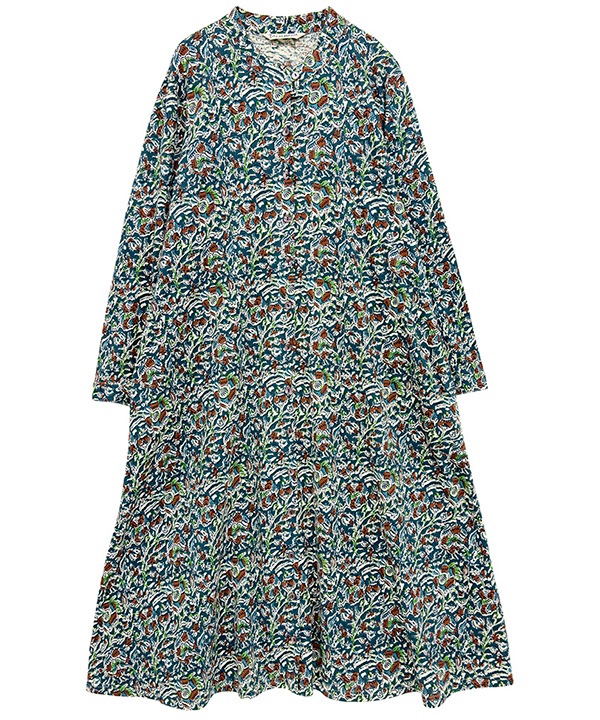 カラムカリ・プリントジャージシャツワンピース 25W422