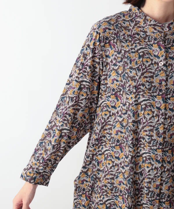 カラムカリ・プリントジャージシャツワンピース 25W422