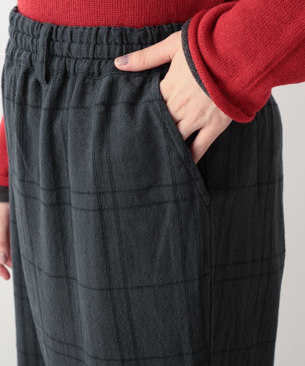 ウィンドウペン・チェックコットンラフパンツ 25W425