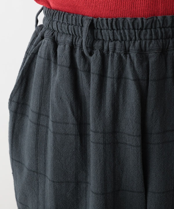 ウィンドウペン・チェックコットンラフパンツ 25W425