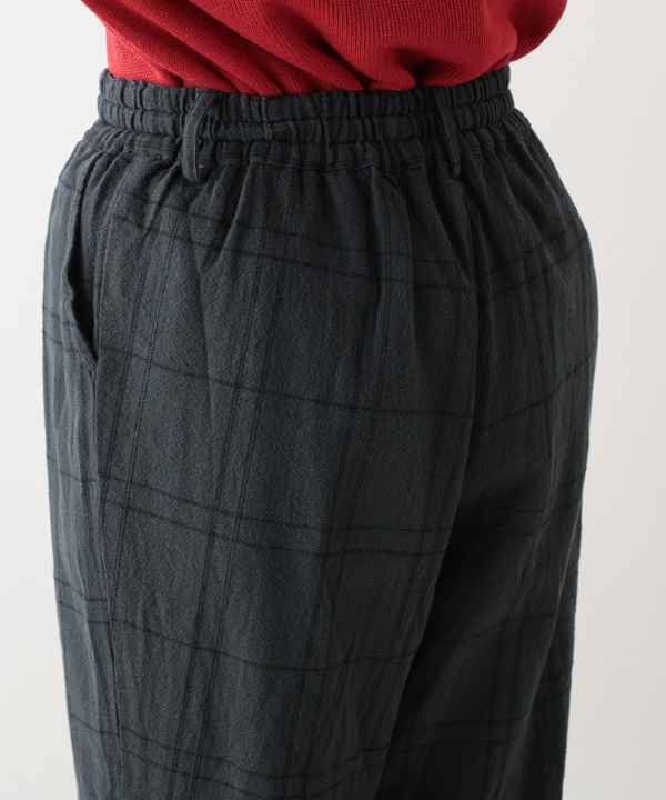 ウィンドウペン・チェックコットンラフパンツ 25W425