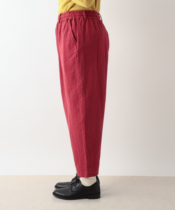 ウィンドウペン・チェックコットンラフパンツ 25W425