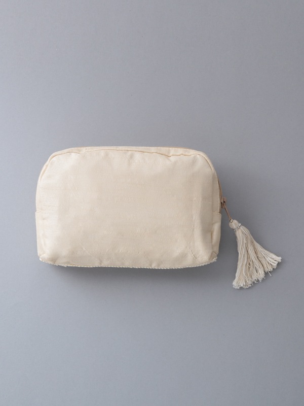 ビーズ刺繍ポーチ 20×14×4cm （3カラー）M42-0863