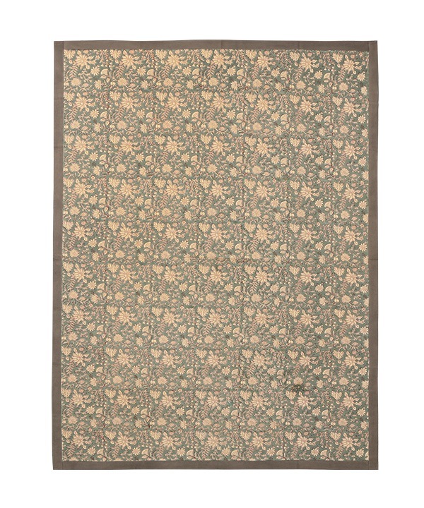 ブロックプリントマルチカバー（4カラー） 120×180cm M20-2482
