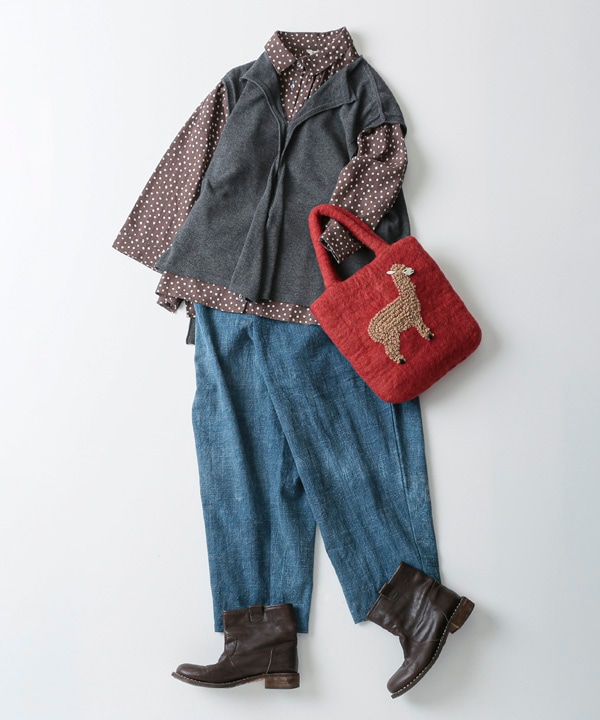 ホールガーメント デザインベストデザインベスト 日本製 25W426