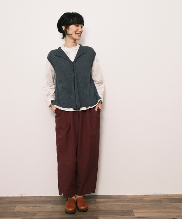 ホールガーメント デザインベストデザインベスト 日本製 25W426