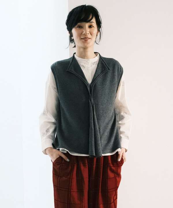 ホールガーメント デザインベストデザインベスト 日本製 25W426