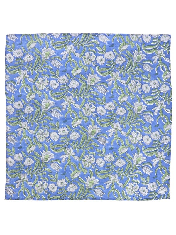 ブロックプリントコットンバンダナ（6カラー）H24S203