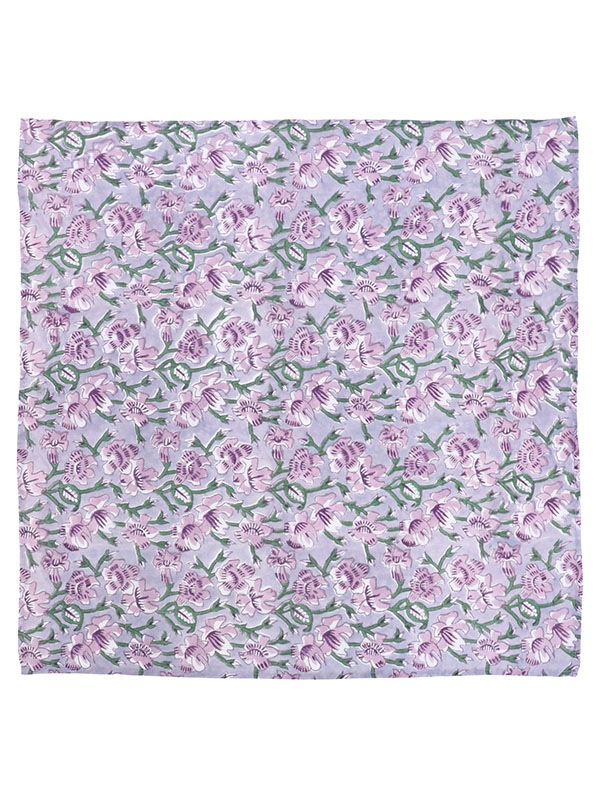 ブロックプリントコットンバンダナ（6カラー）H24S203