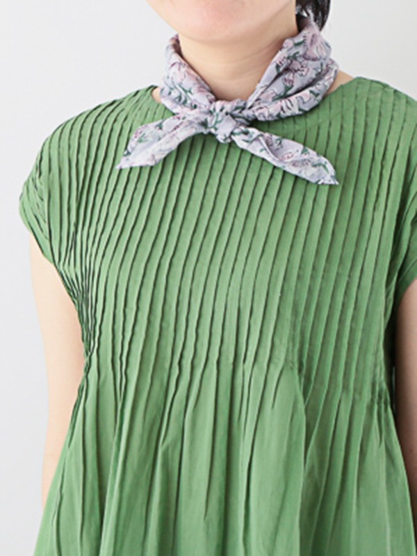 ブロックプリントコットンバンダナ（6カラー）H24S203