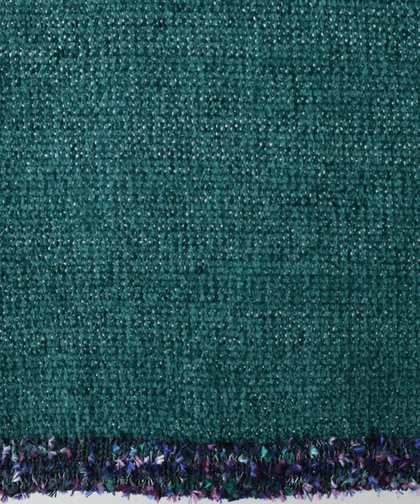 絣モールパイピング前開きベスト 日本製 25W427