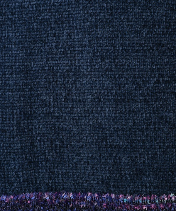 絣モールパイピング前開きベスト 日本製 25W427