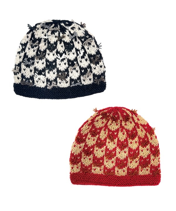 メニーキャット ニット帽 キャップ（2カラー）H24W012