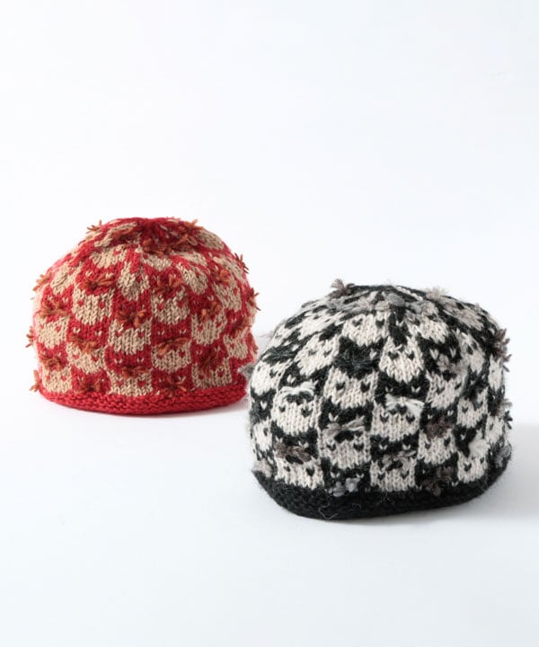メニーキャット ニット帽 キャップ（2カラー）H24W012